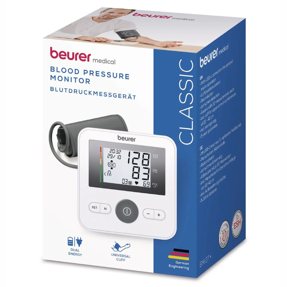 Beurer Blood Pressure Monitor Limited Edition Classic BM 27+ - Image 5