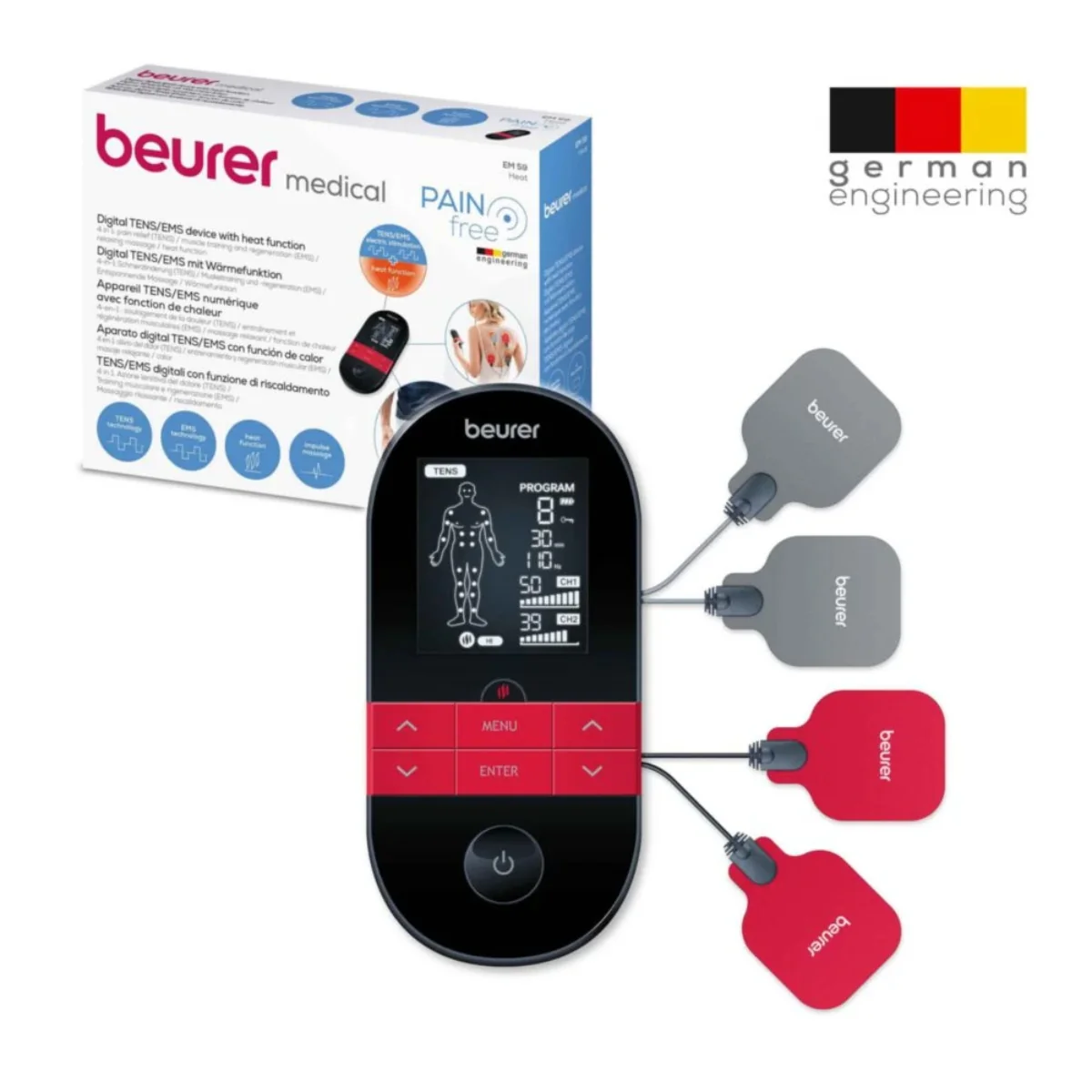 Beurer Digital TENS/EMS Device with Heat Function EM 59 - Image 10
