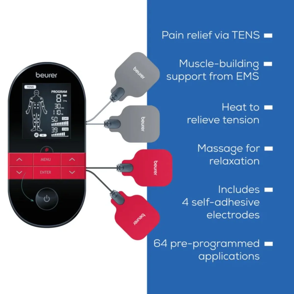 Beurer Digital TENS/EMS Device with Heat Function EM 59 - Image 5