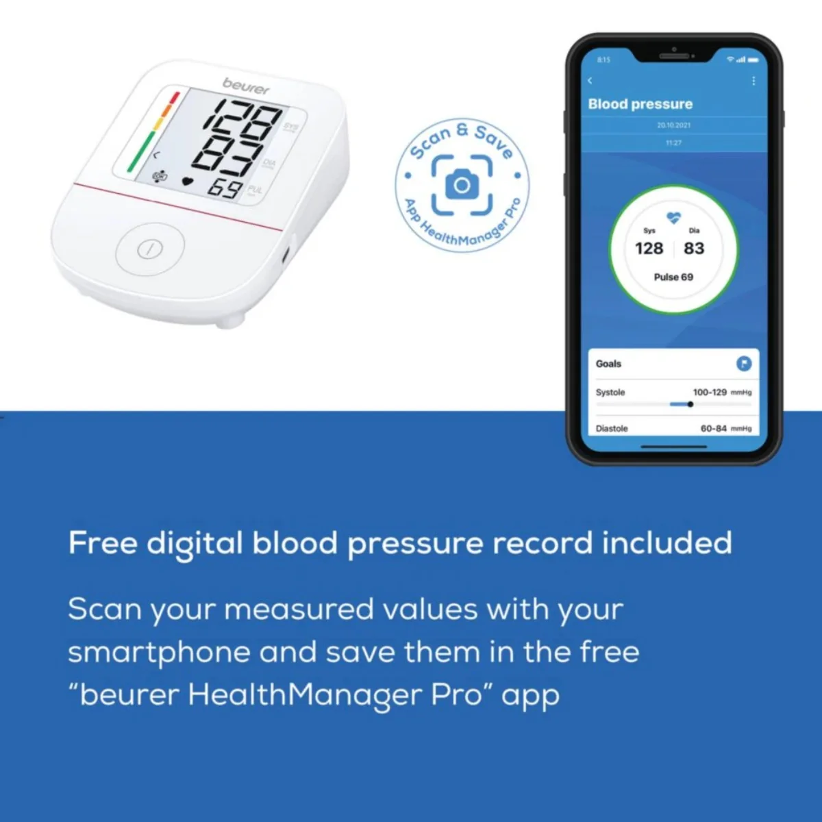 Beurer Upper Arm Blood Pressure Monitor Classic BM 23 - Image 5