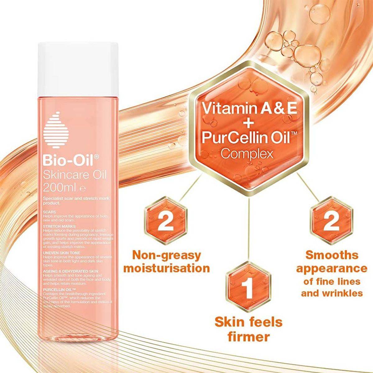 Bio Oil Natural Skin Care Oil 200ml - Image 3