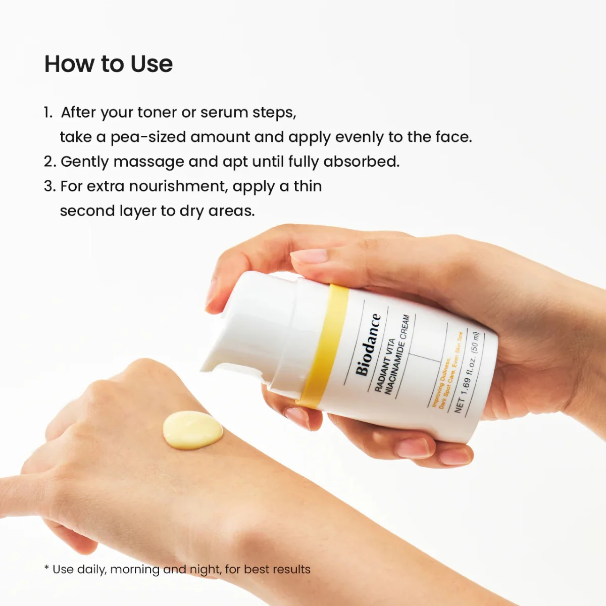Biodance Radiant Vita Niacinamide Cream 50ml - Image 6