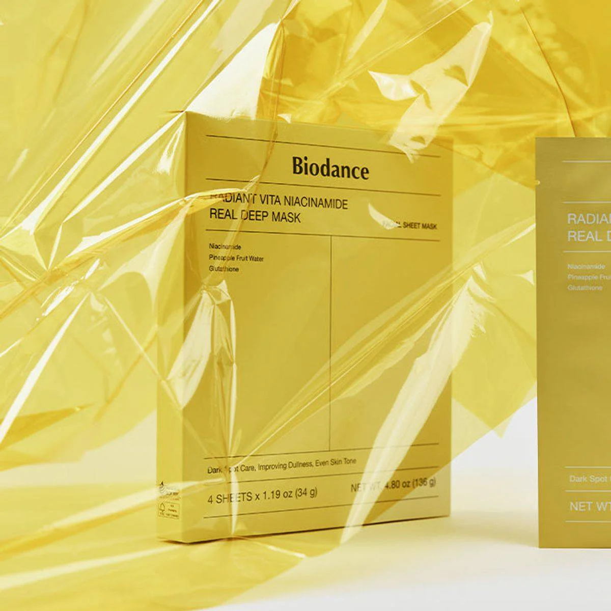 Biodance Radiant Vita Niacinamide Real Deep Mask 4 x 34g - Image 7