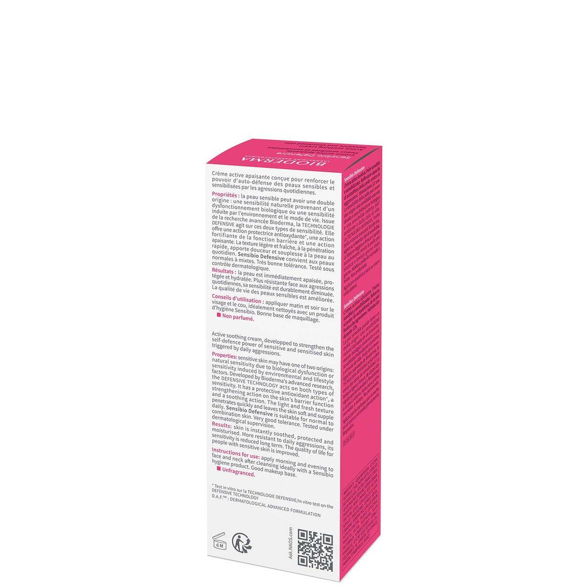 Bioderma Sensibio Defensive Active Soothing Moisturising Cream 40ml - Image 7