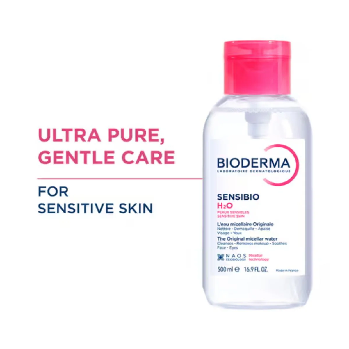 Bioderma Sensibio H2O Micellar Water Pump 500ml - Image 2
