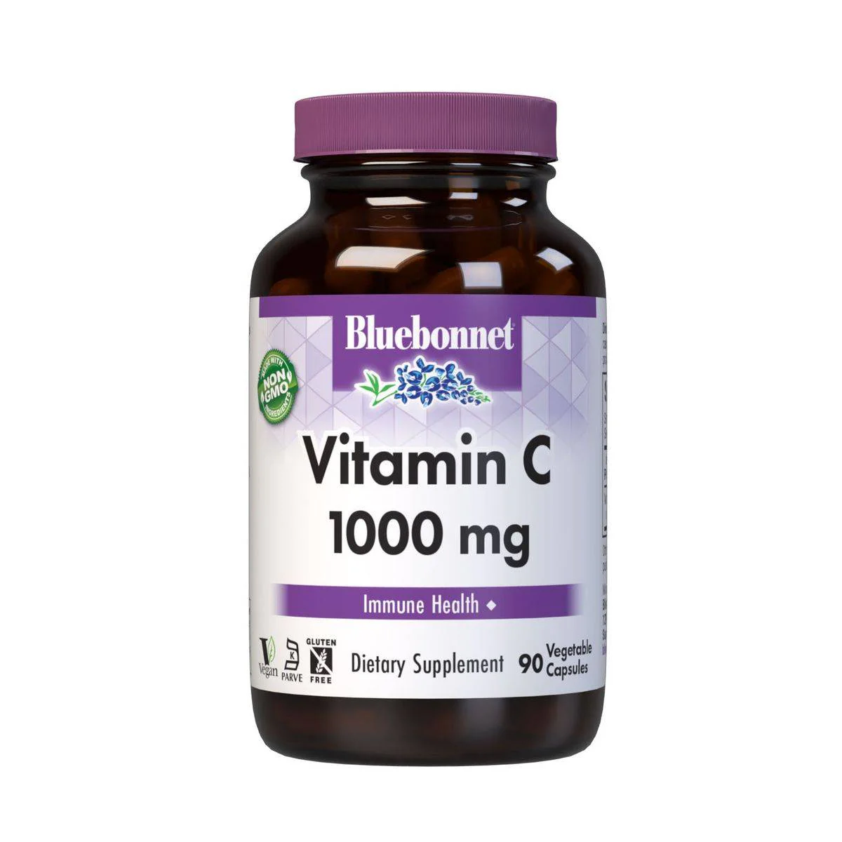 Bluebonnet Vitamin C 1000mg 90 Vegetable Capsules