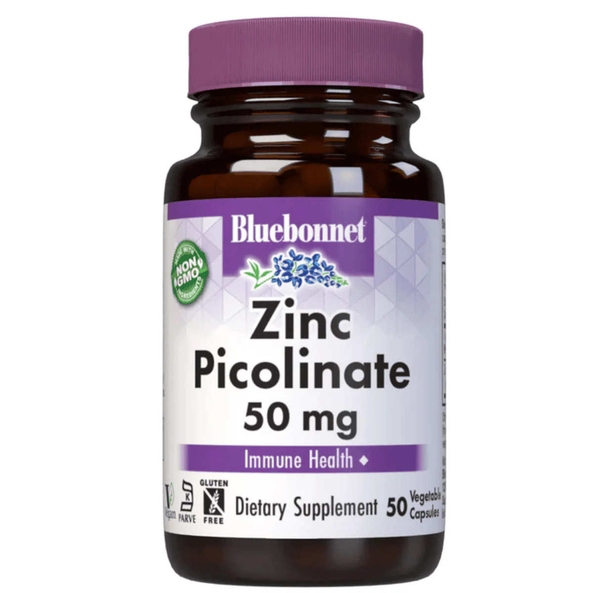 Bluebonnet Zinc Picolinate 50mg 50 Vegetable Capsules