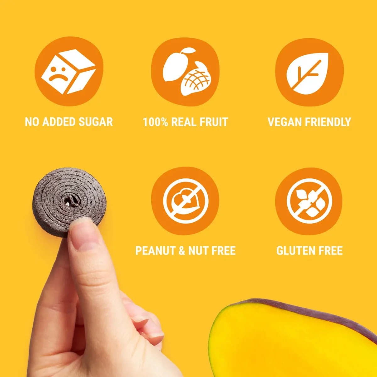 Bob Snail Fruit Rolls Mango 100g - Image 3