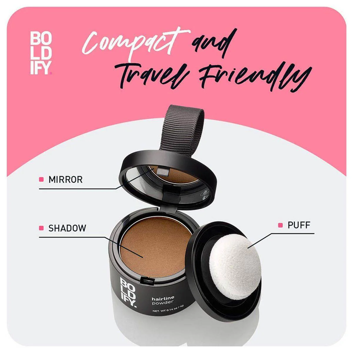 Boldify Hairline Powder Light Brown 4g - Image 4