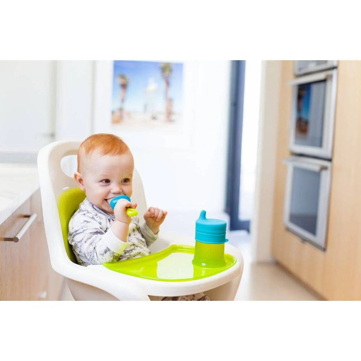 Boon Pulp Silicone Feeder Green & Blue - Image 2