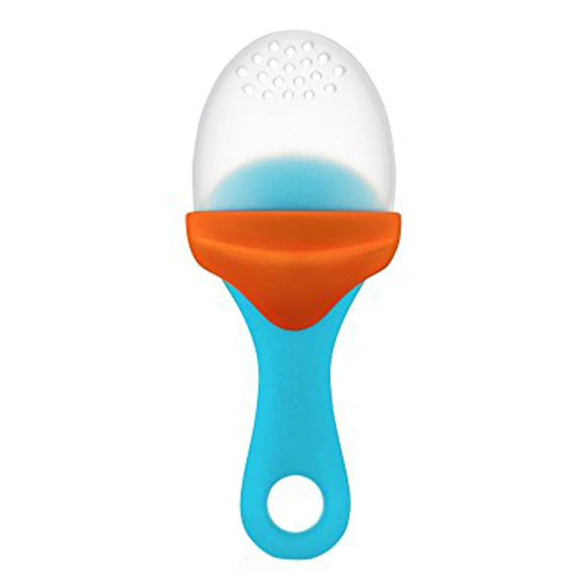 Boon Pulp Silicone Feeder Orange & Blue - Image 4