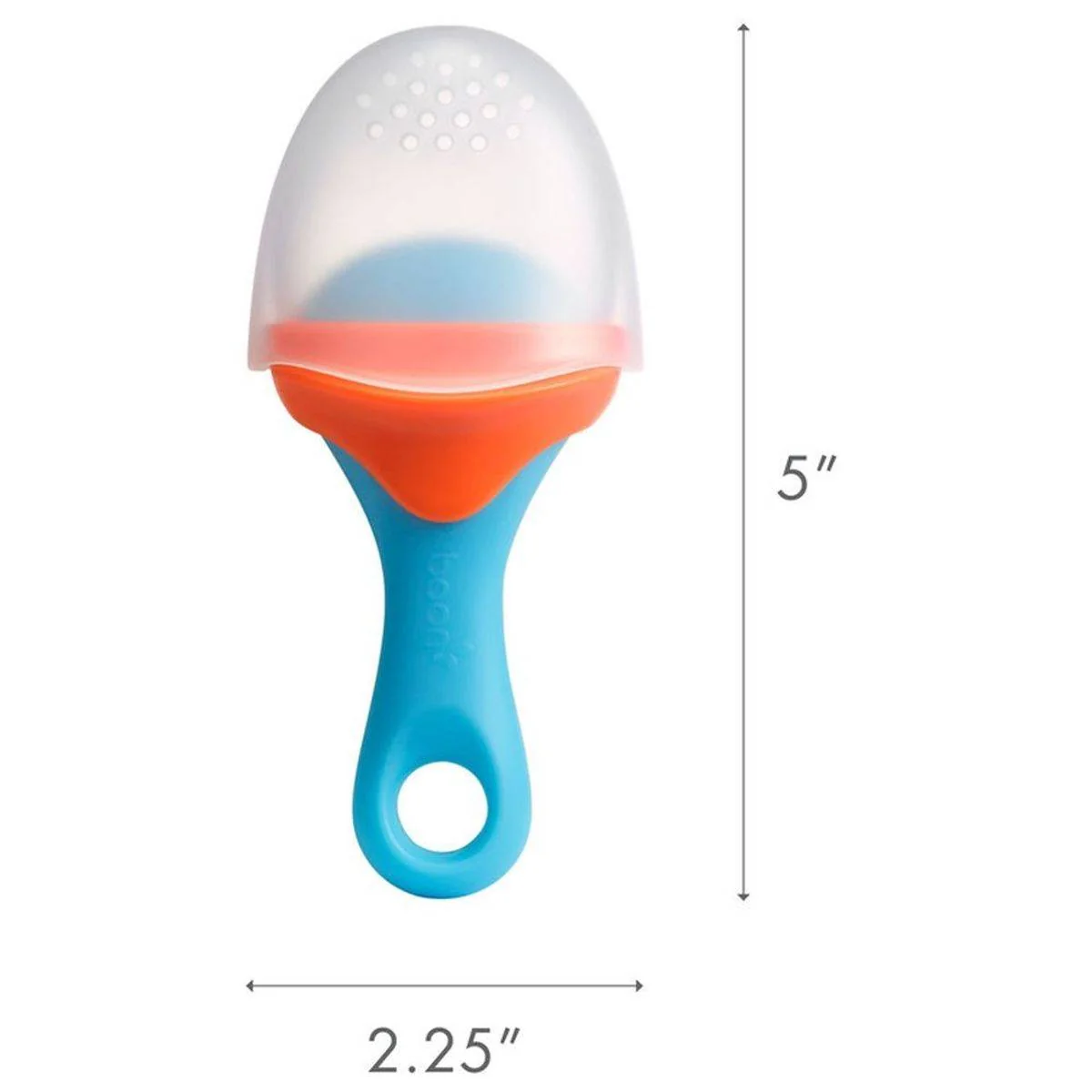 Boon Pulp Silicone Feeder Orange & Blue - Image 5