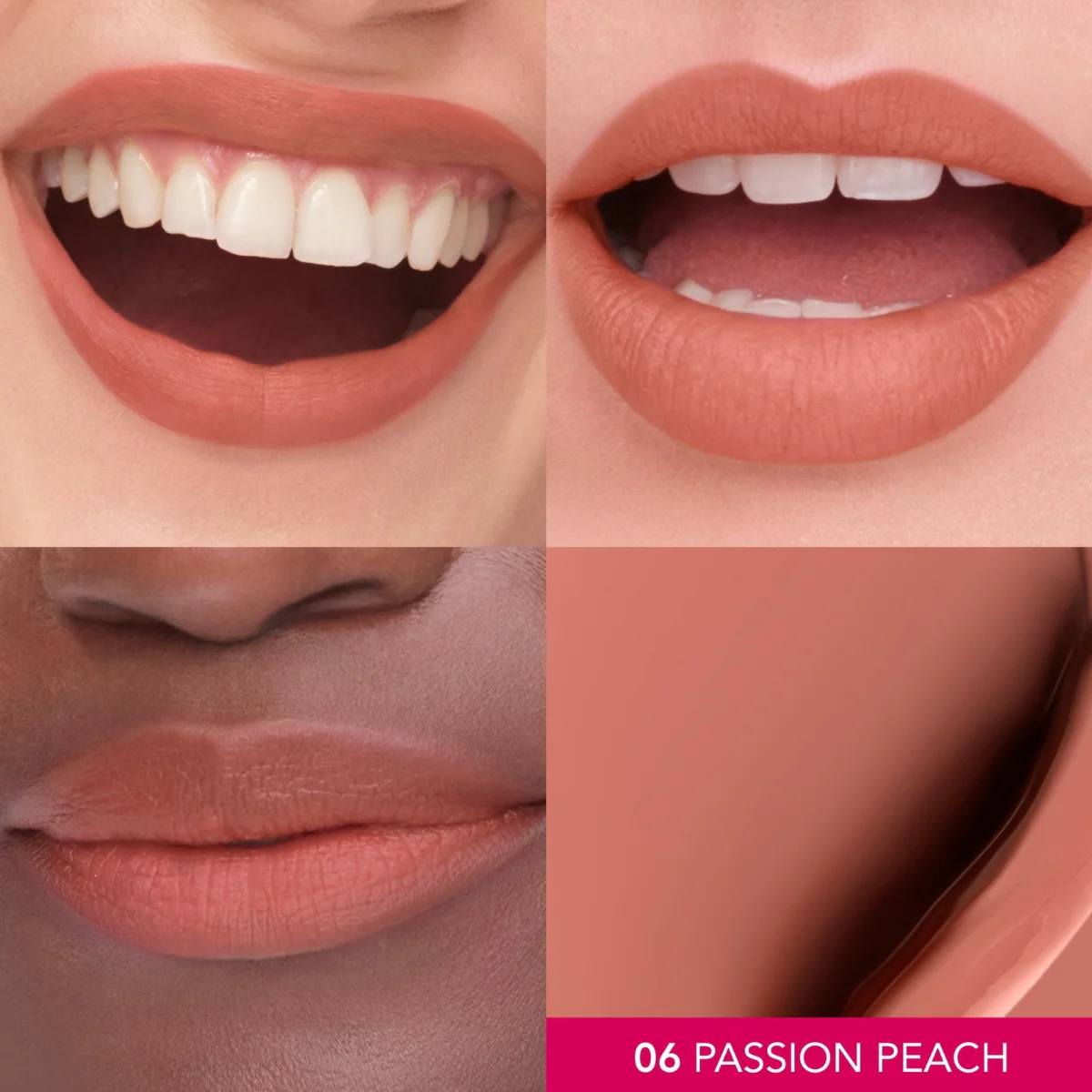 Bourjois Cloud Creme Velvet Matte Liquid Lipstick 06 Passion Peach 3.1ml - Image 3