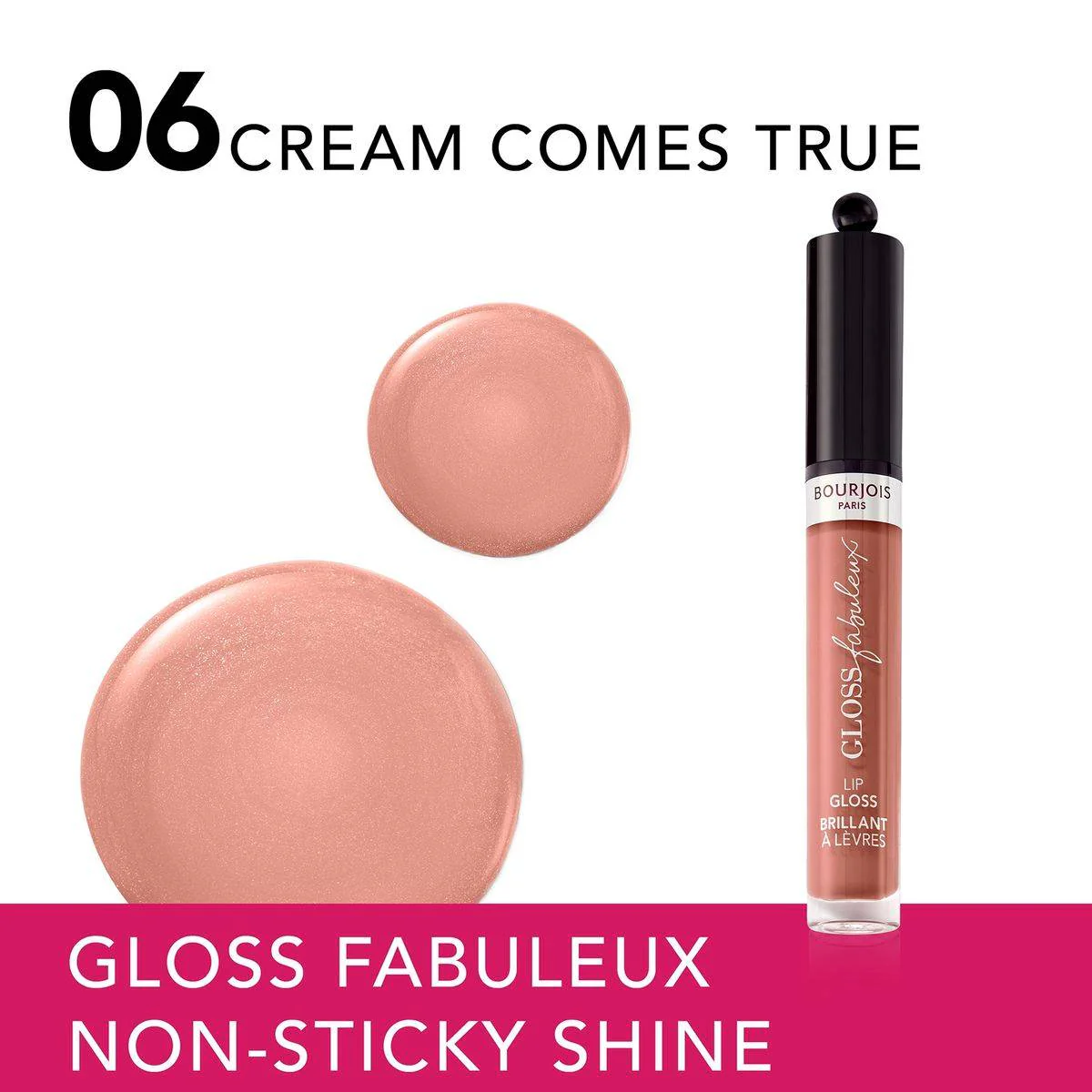 Bourjois Gloss Fabuleux Lip Gloss 06 Cream Come True 3.5ml - Image 3