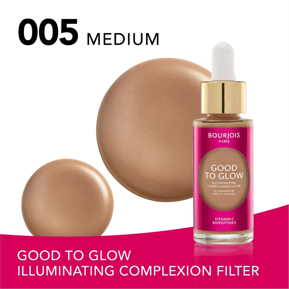 Bourjois Good To Glow Illuminating Filter 005 Medium 30ml - Image 2