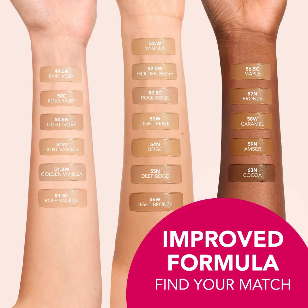 Bourjois Healthy Mix Liquid Foundation 52.5C Rose Beige 30ml - Image 6
