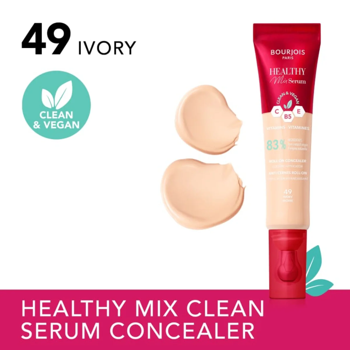 Bourjois Healthy Mix Serum Concealer 49 Ivory 11ml - Image 2