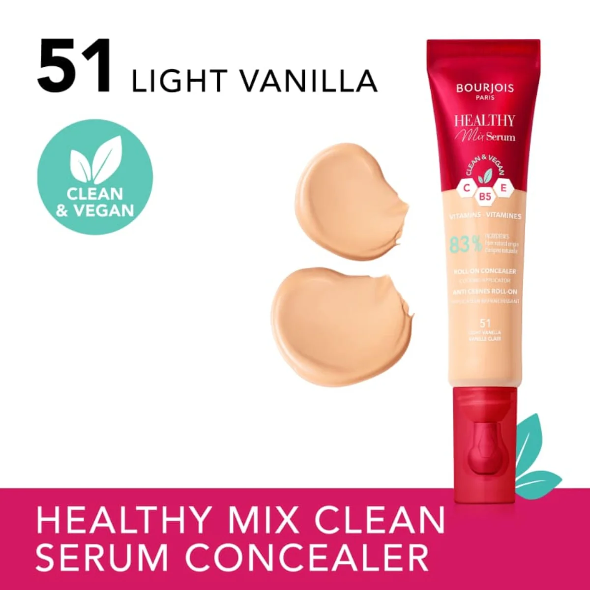 Bourjois Healthy Mix Serum Concealer 51 Light Vanilla 11ml - Image 2