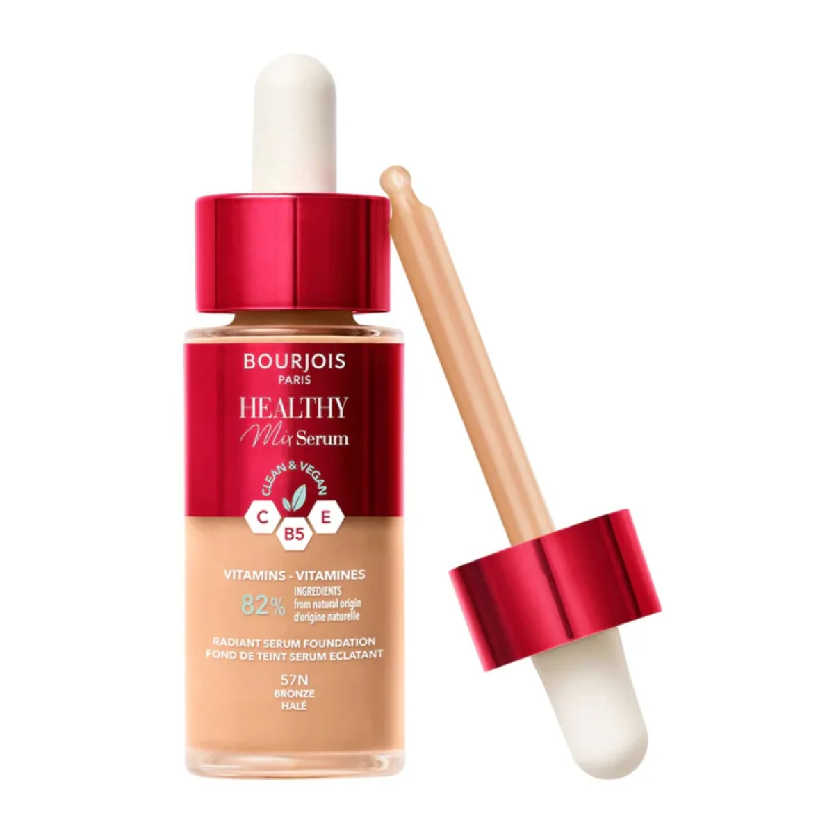 Bourjois Healthy Mix Serum Foundation 57 Bronze 30ml - Image 2