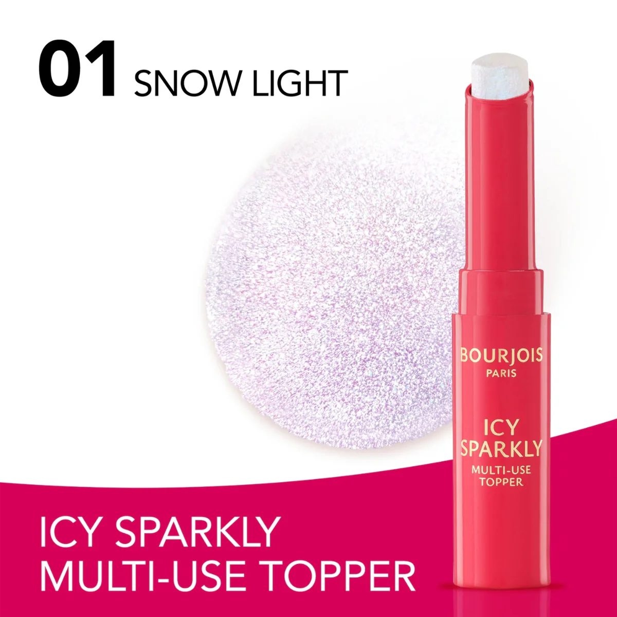 Bourjois Icy Sparkly Multi Use Topper Snow Light 2.5g - Image 4