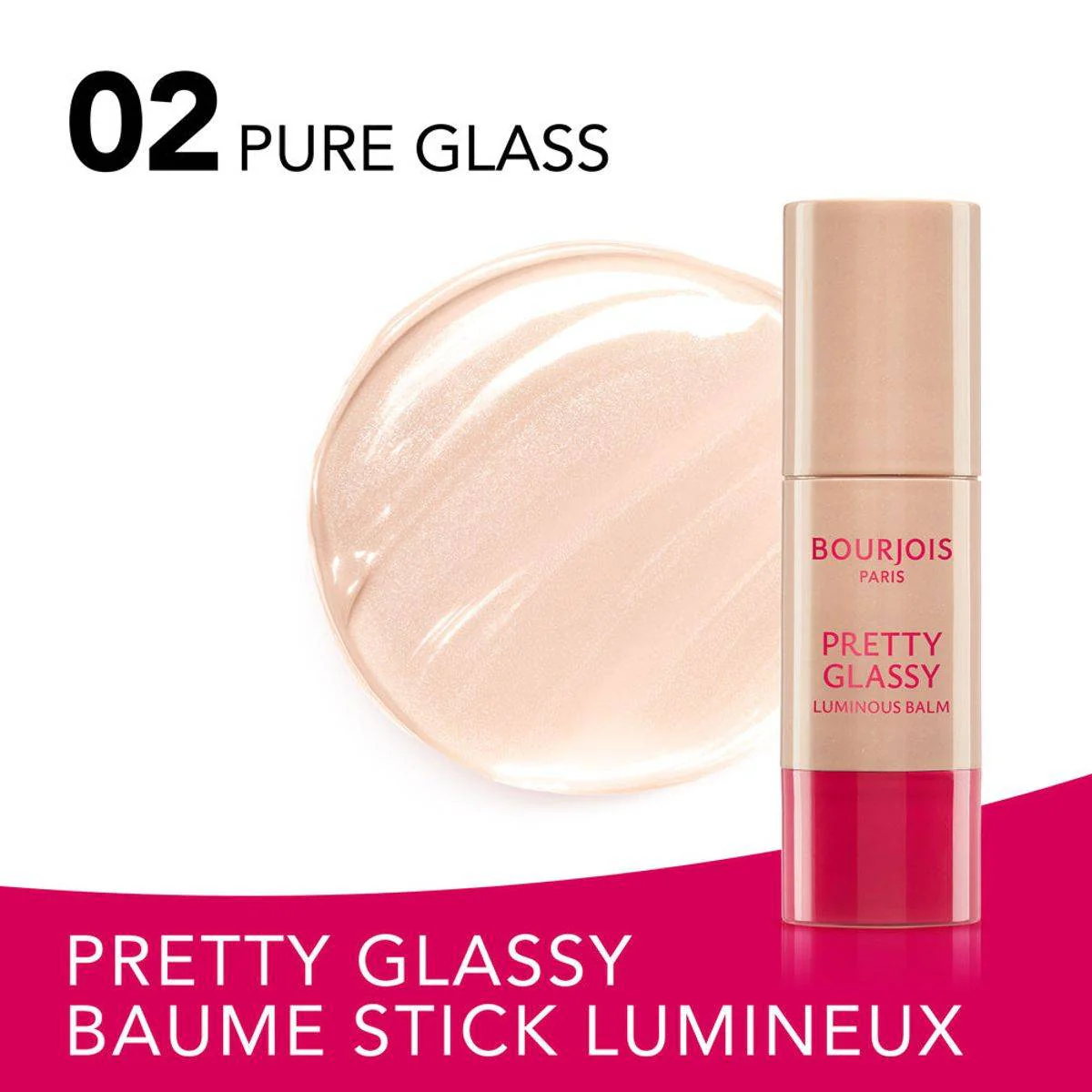 Bourjois Pretty Glassy Luminous Balm 02 Pure Glass 5g - Image 3