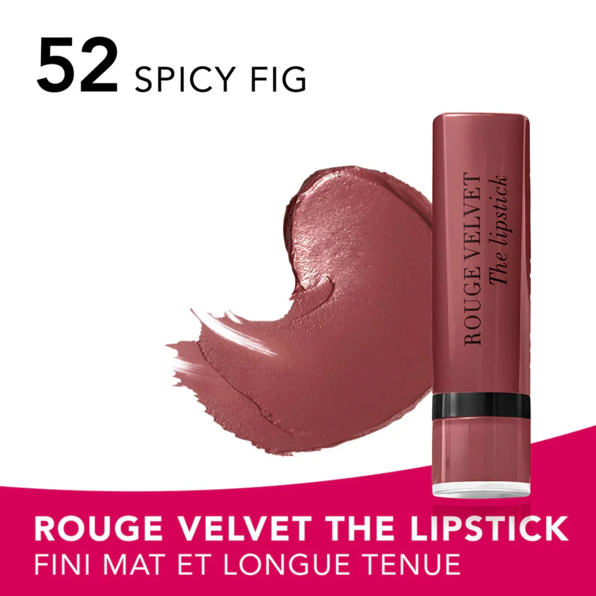 Bourjois Rouge Velvet The Lipstick Matte 52 Spicy 2.4g - Image 3