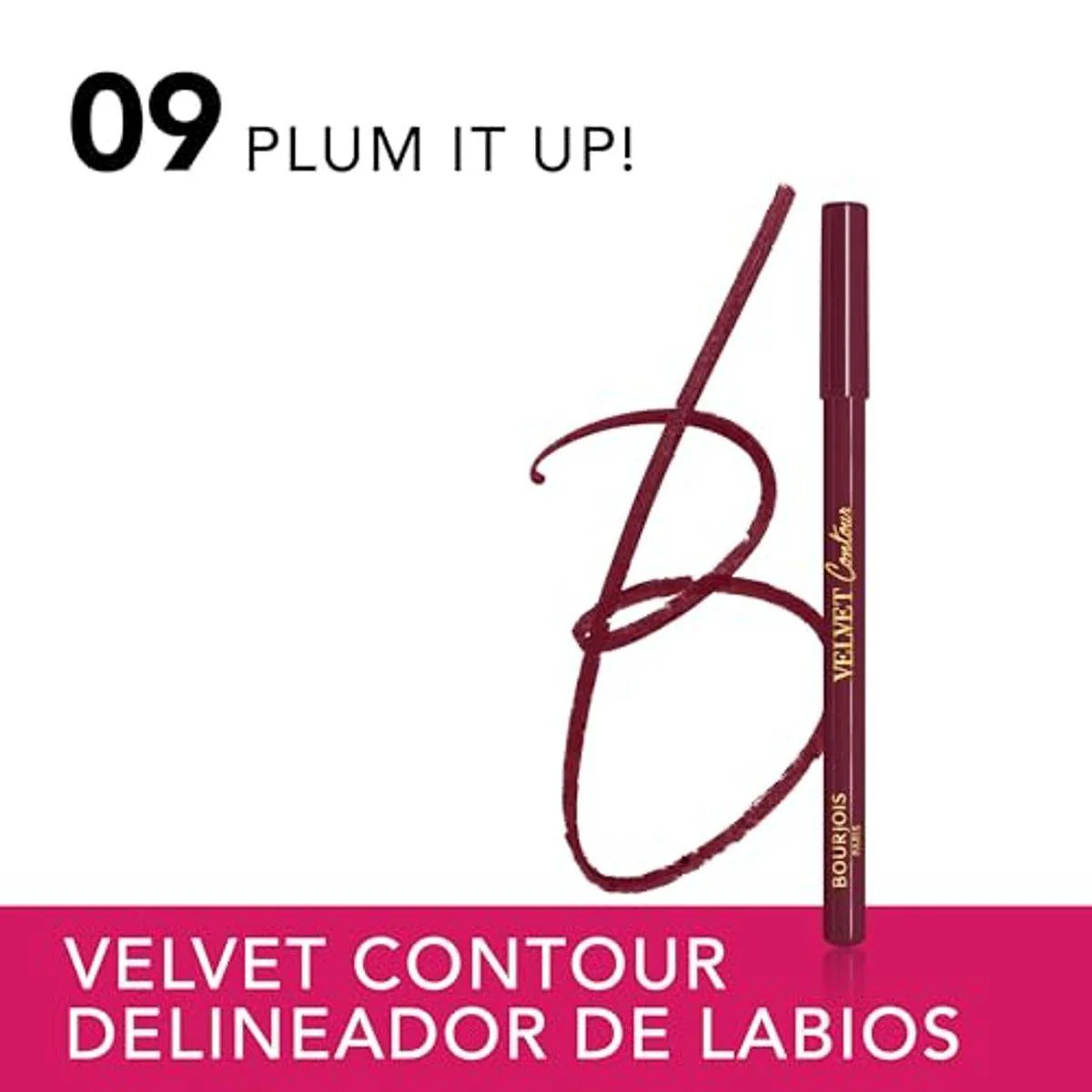 Bourjois Velvet Contour Lip Liner 09 Plum It Up 1.14g - Image 4
