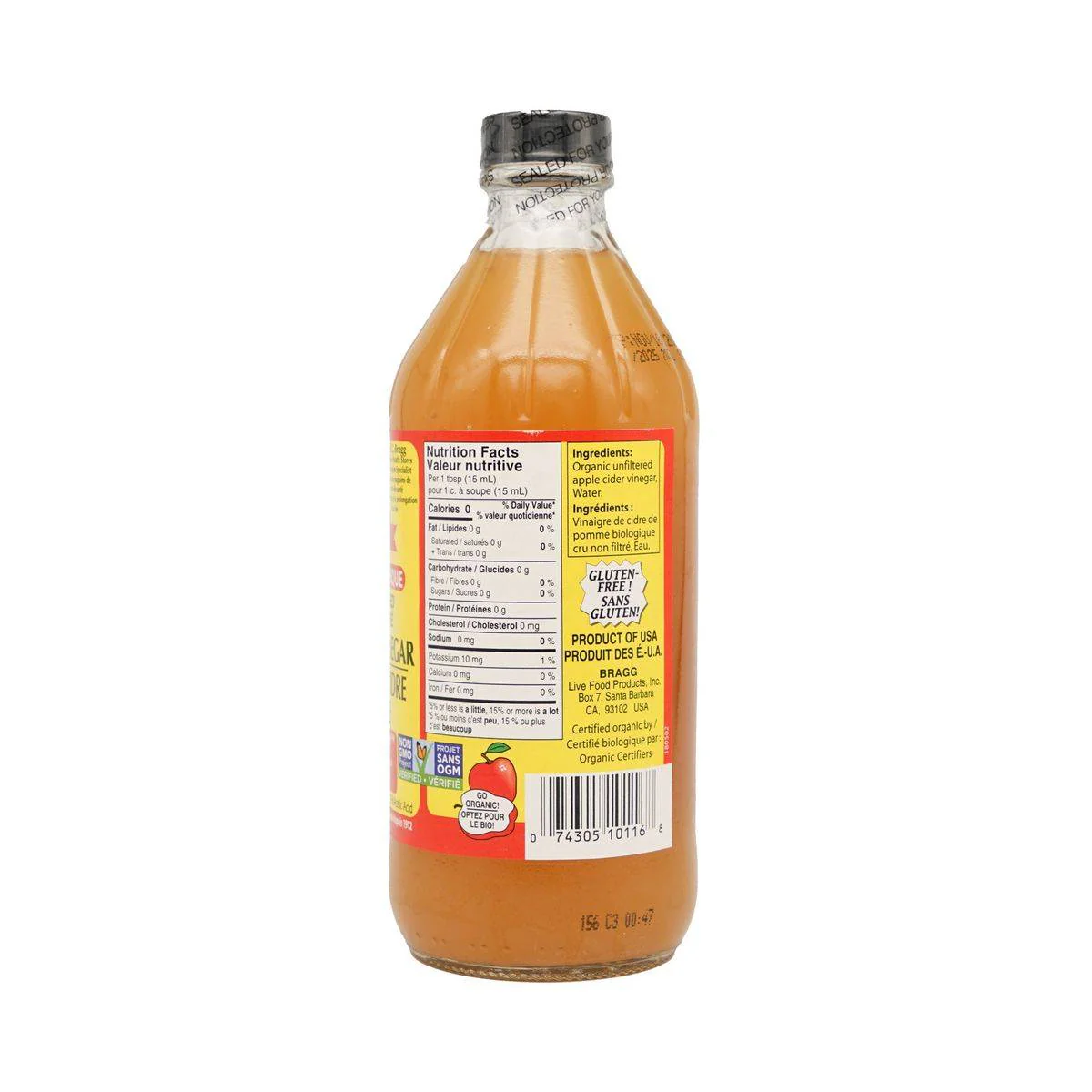 Braggs Organic Apple Cider Vinegar 473ml - Image 3