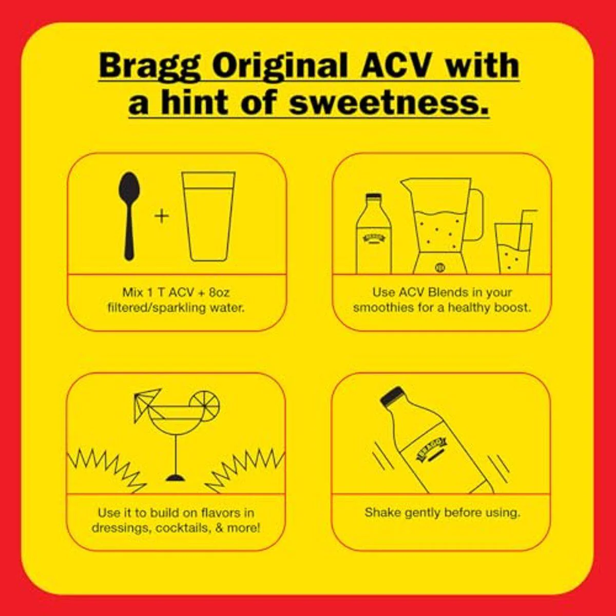 Braggs Organic Apple Cider Vinegar Cranberry Apple 473ml - Image 3