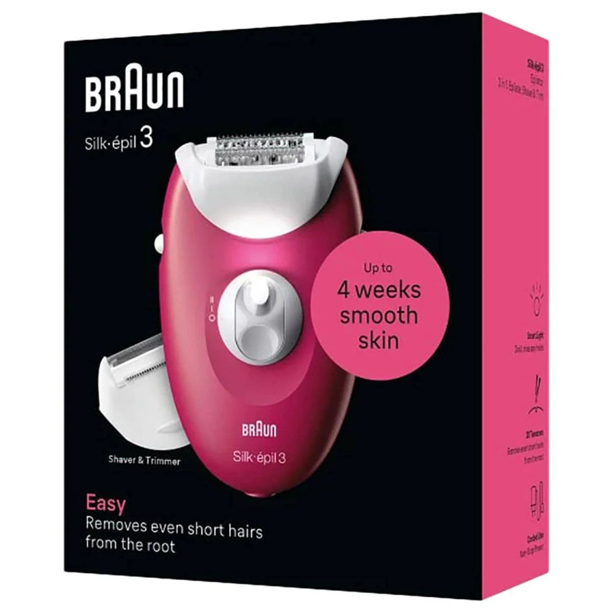 Braun Epilator Silk Epil 3 SkinSpa Easy Hair Removal 3032 - Image 2