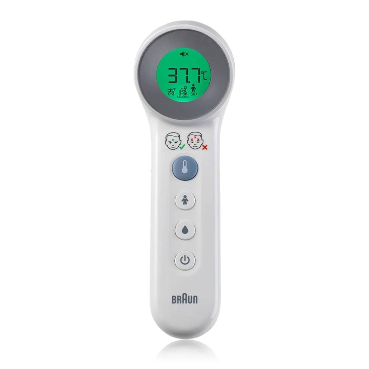 Braun Forehead Thermometer No Touch + Touch White BNT400 - Image 2