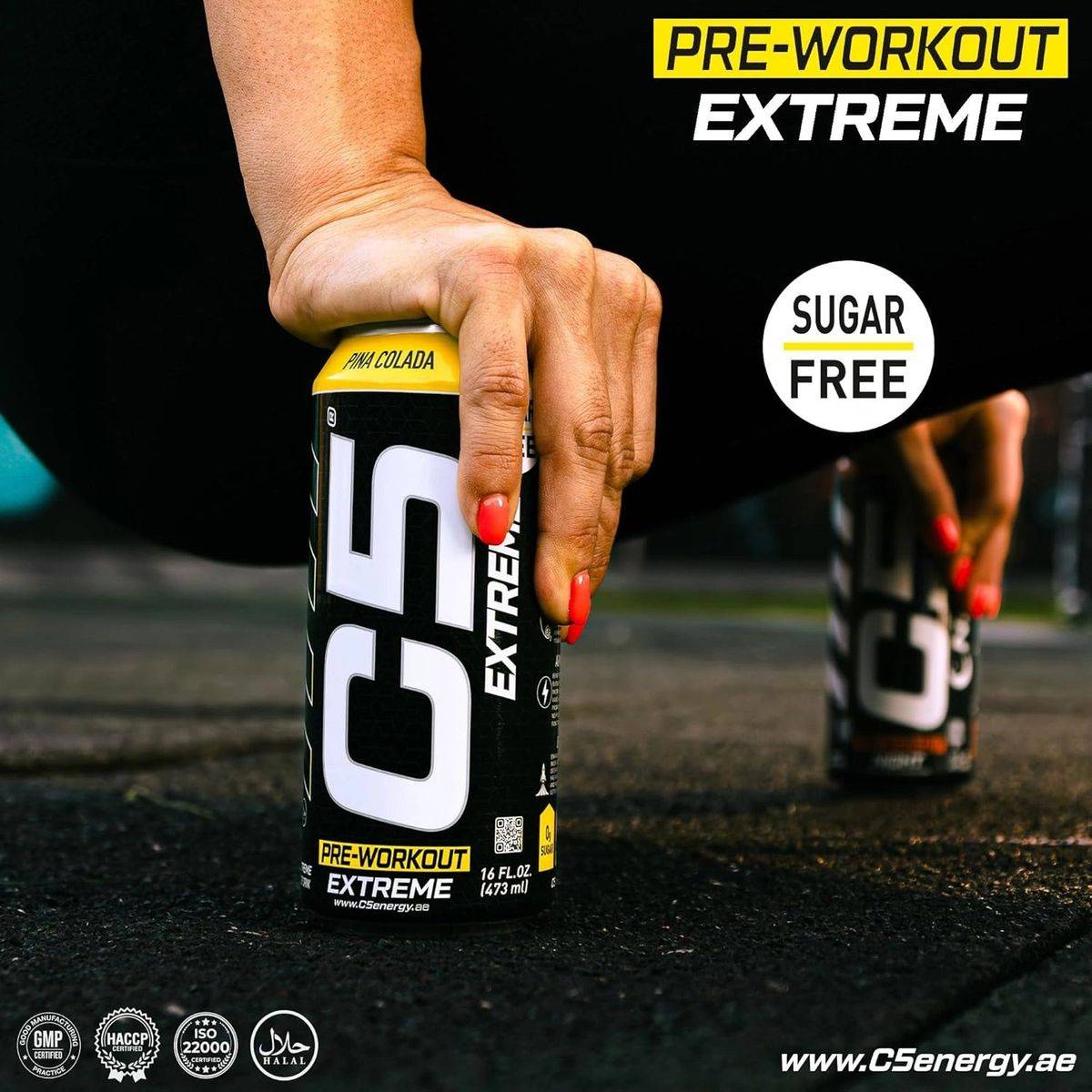 C5 Pre Workout Ready to Drink Supercharge Pina Colada 473ml - Image 2