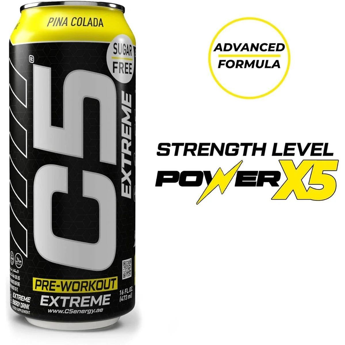 C5 Pre Workout Ready to Drink Supercharge Pina Colada 473ml - Image 5