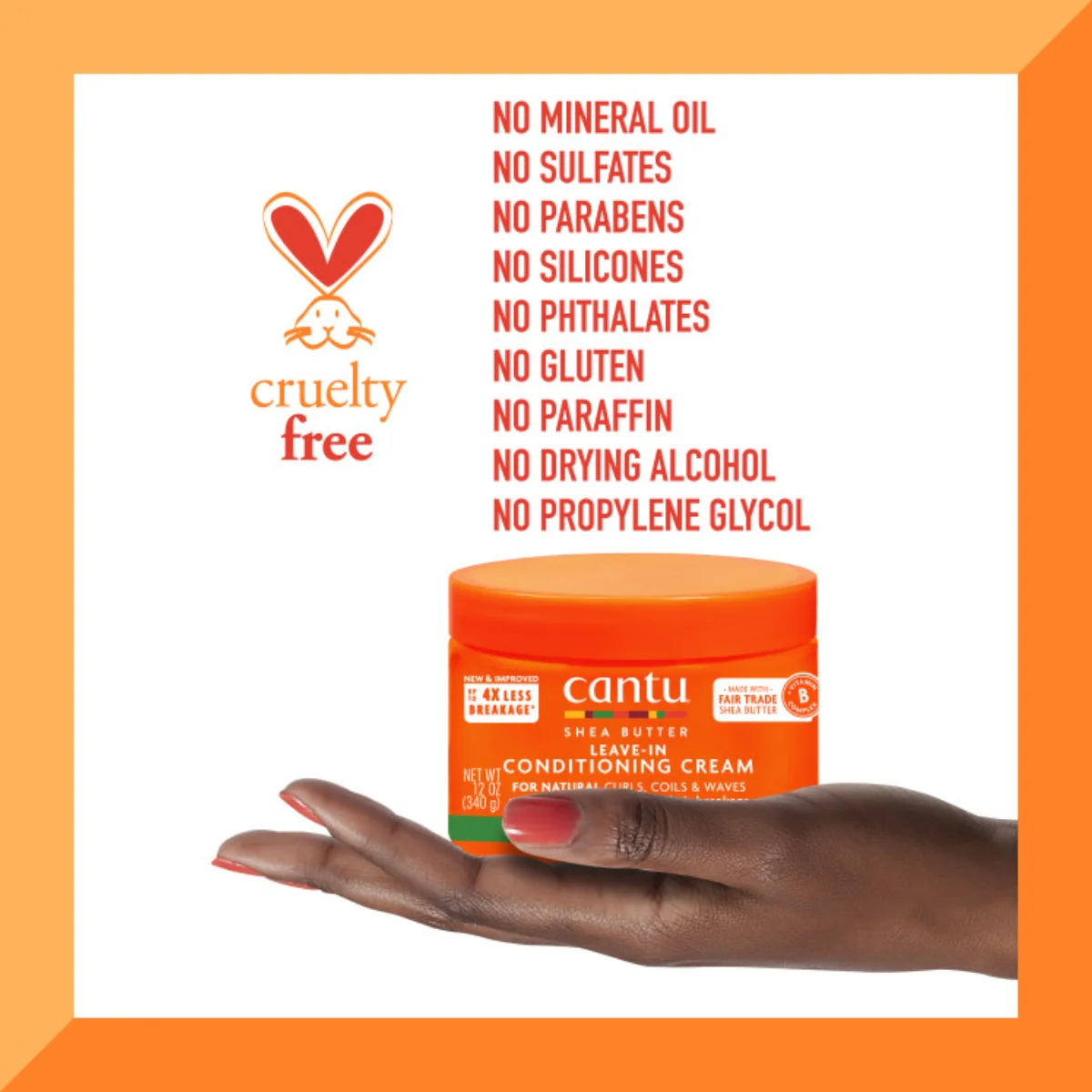 Cantu Shea Butter Leave In Conditioning Cream 340g - Image 3