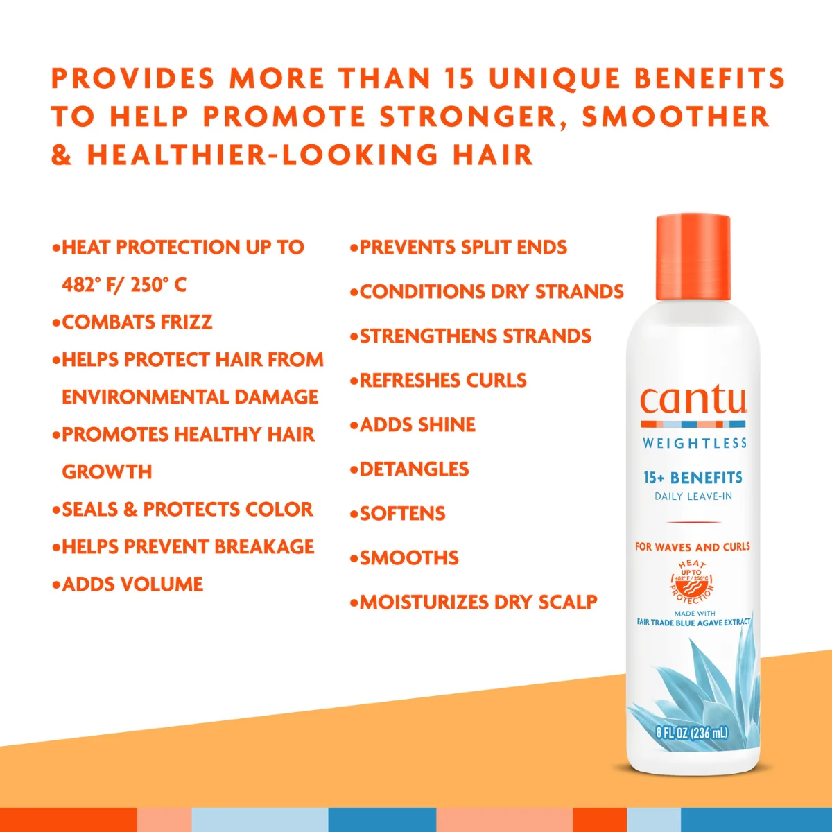 Cantu Shea Butter Weightless Daily Leave In 236ml - Image 3
