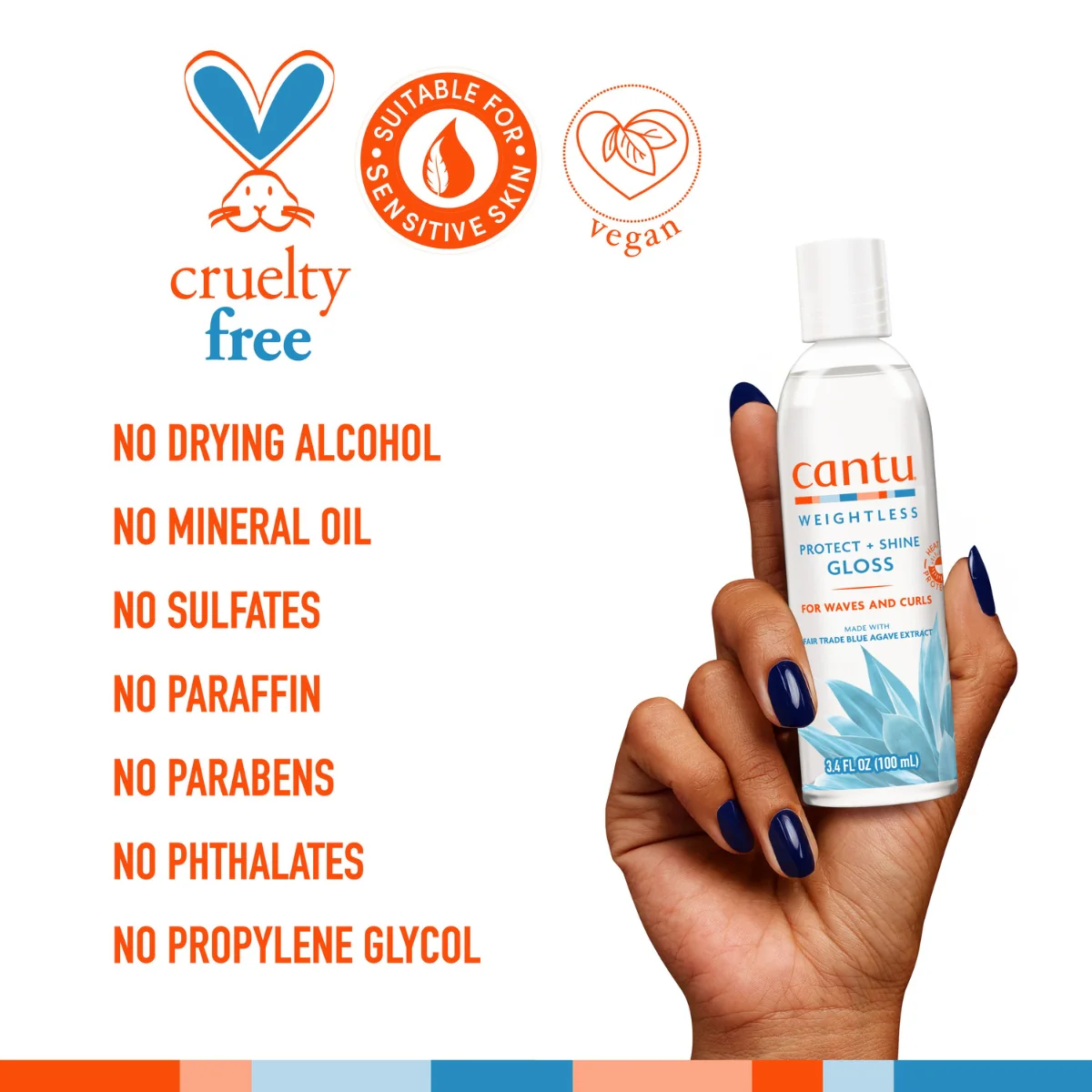 Cantu Shea Butter Weightless Protect + Shine Gloss 100ml - Image 5