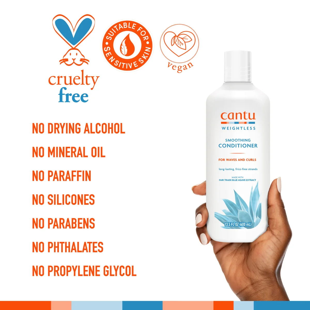 Cantu Shea Butter Weightless Smoothing  Conditioner 400ml - Image 5