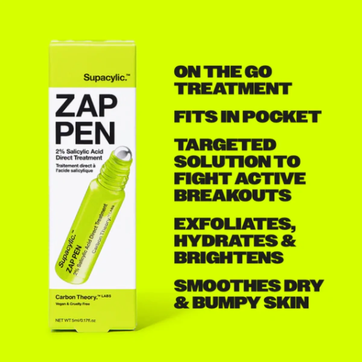 Carbon Theory Zap Supacylic 2% Salicylic Acid Direct Treatment Pen 5ml - Image 4