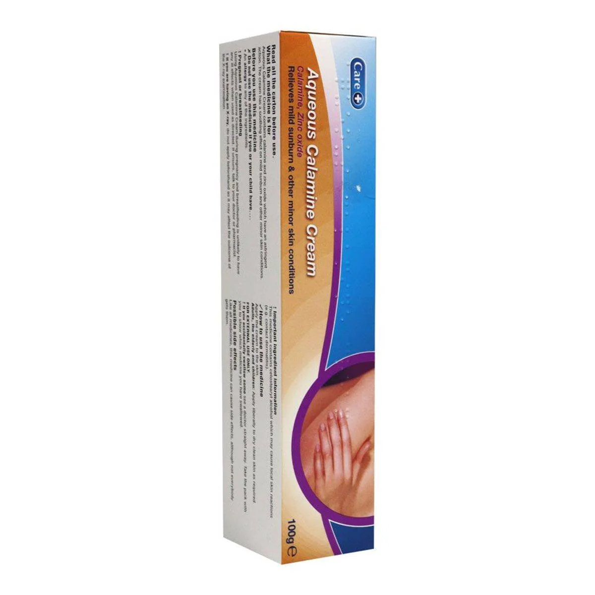 Care+ Aqueous Calamine Cream 100g - Image 3
