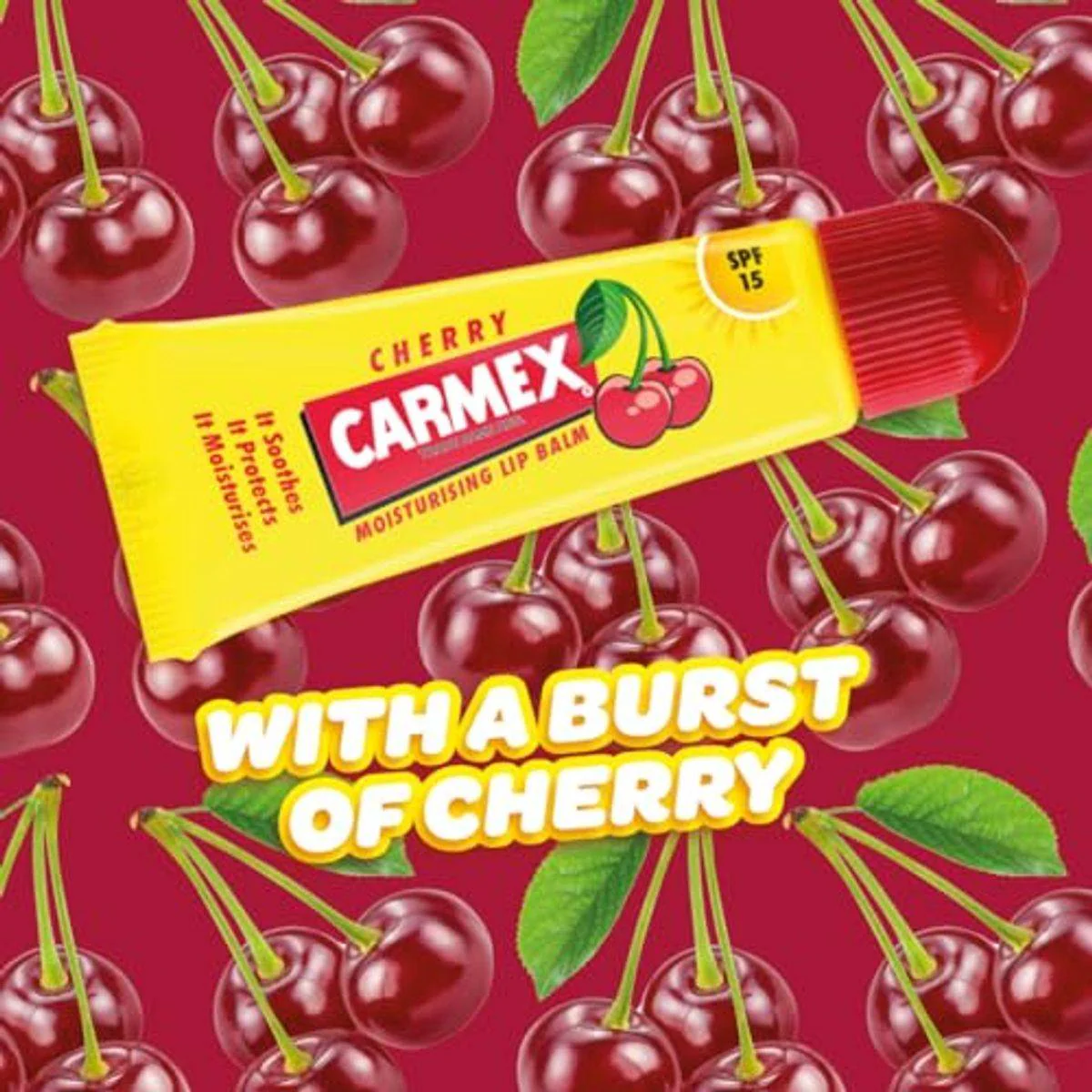 Carmex Lip Balm Tube Cherry 10g - Image 4