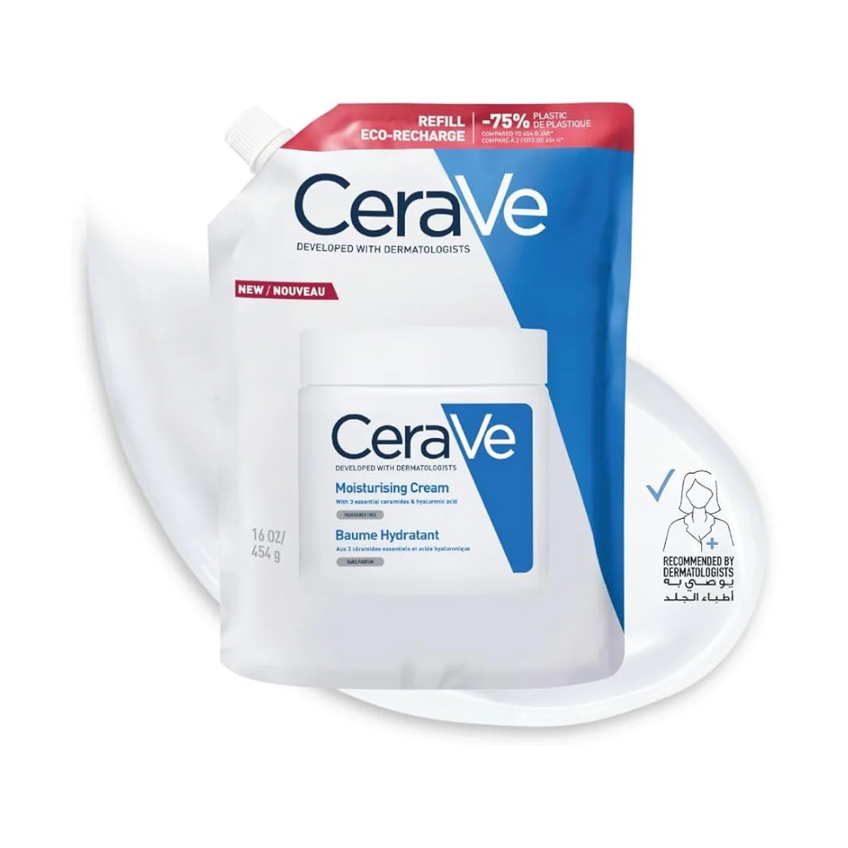 CeraVe Moisturising Cream 454ml Refill - Image 2