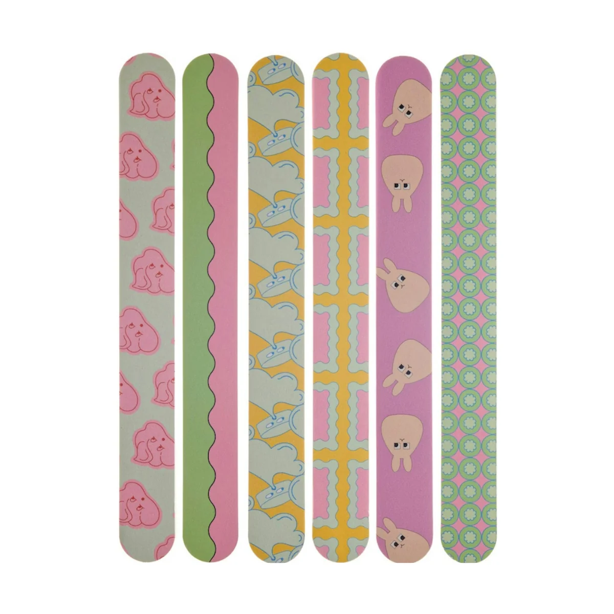Cheesecake Nail File Set Cats Claws 6 Pieces - Image 2