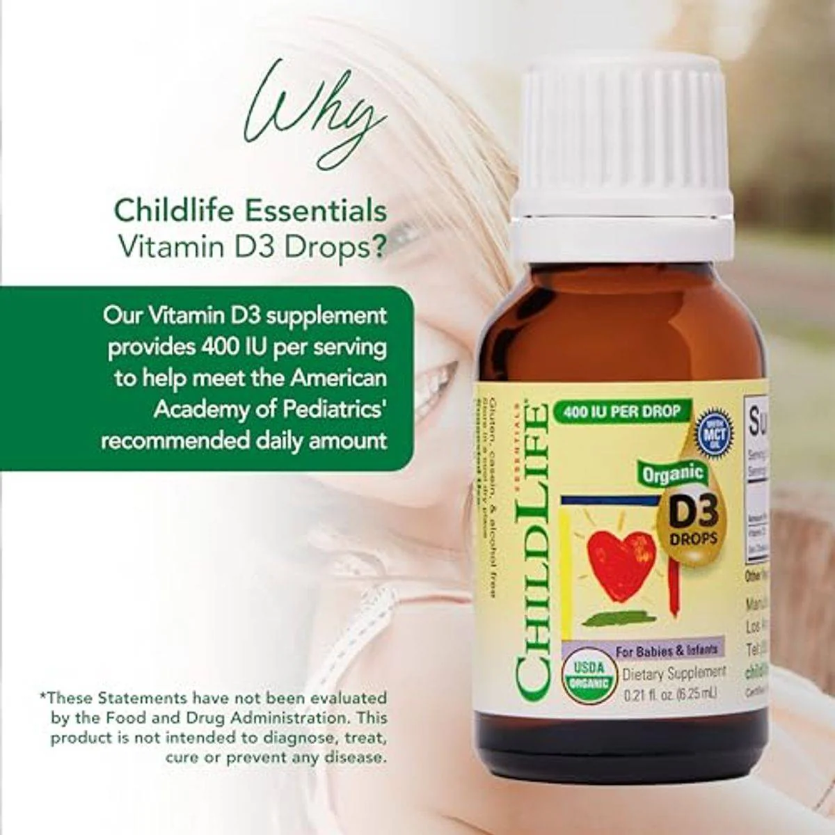 Childlife Organic Vitamin D3 Drops 6.25ml - Image 4