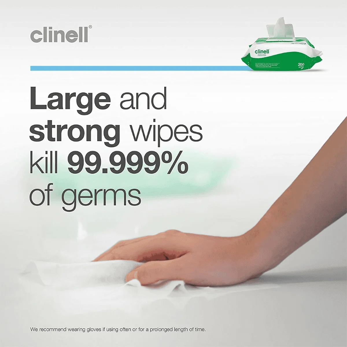 Clinell Universal Wipes 200 Pack - Image 3