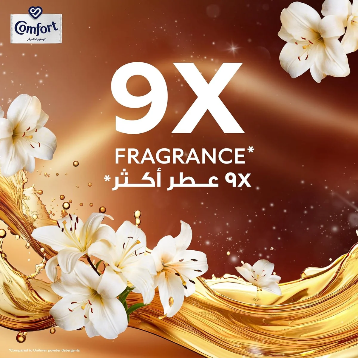 Comfort Fabric Softener Lily Musk & Caramel 900ml - Image 4