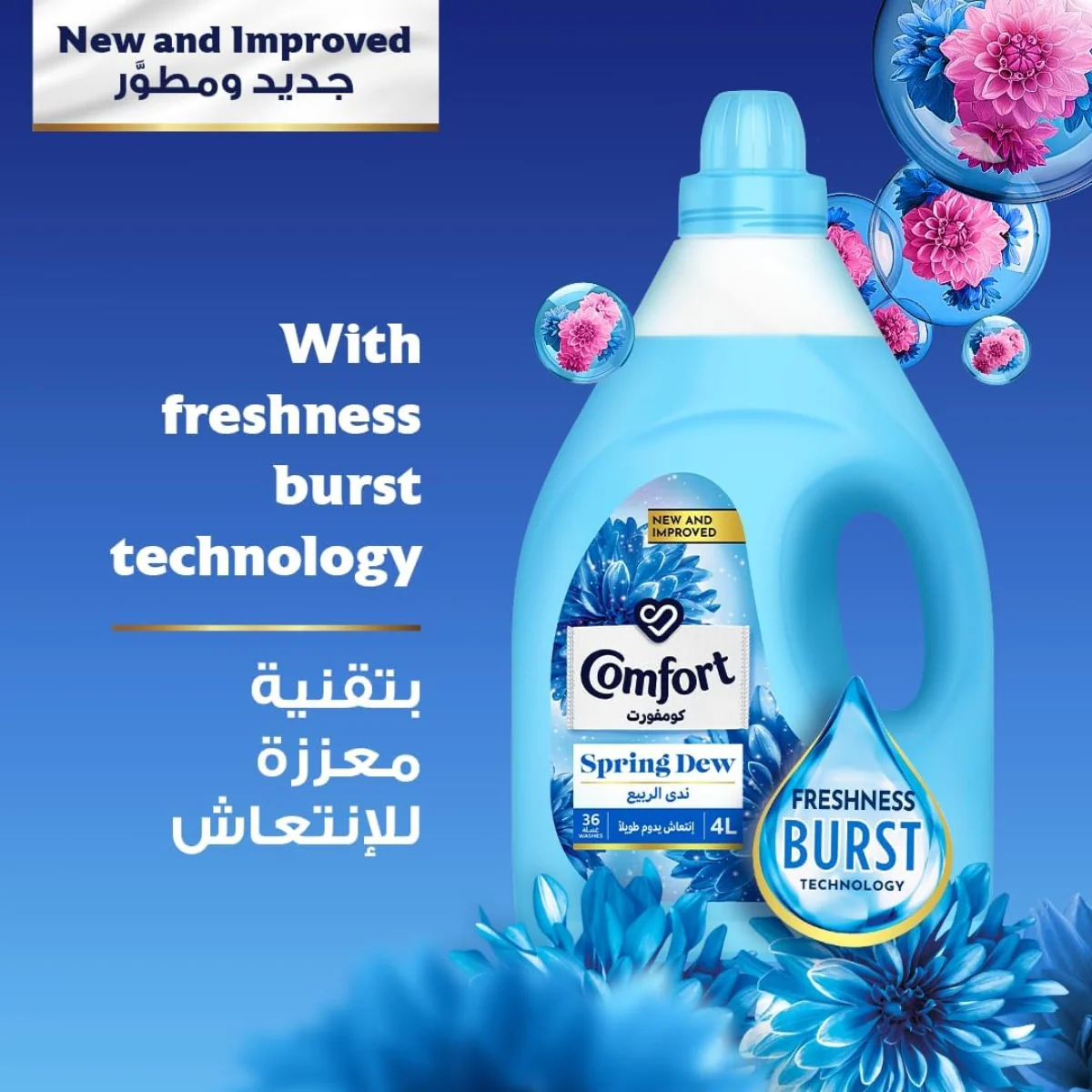 Comfort Fabric Softener Spring Dew 1L - Image 2