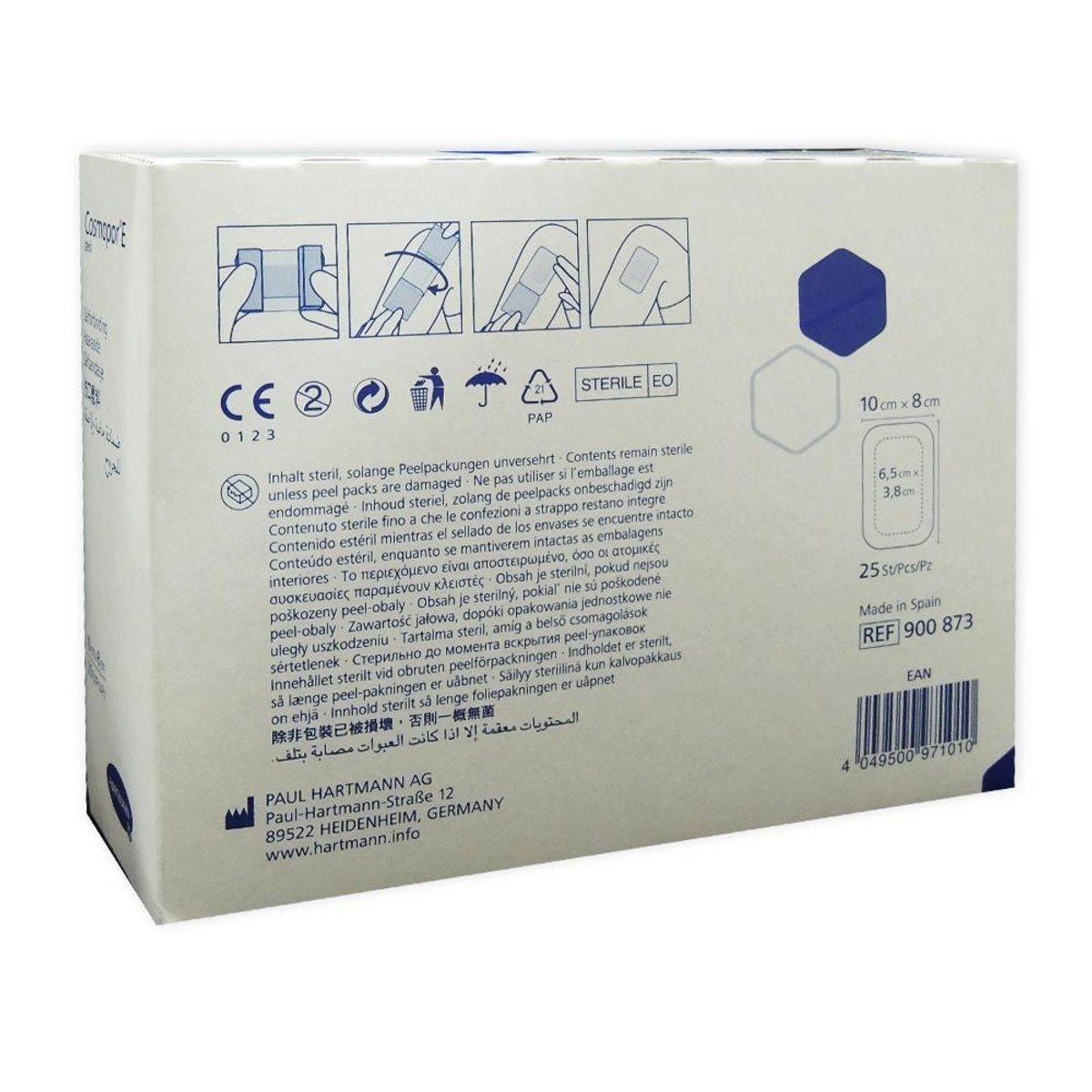 Cosmopor E Sterile Adhesive Dressing 10cmx8cm - Image 2