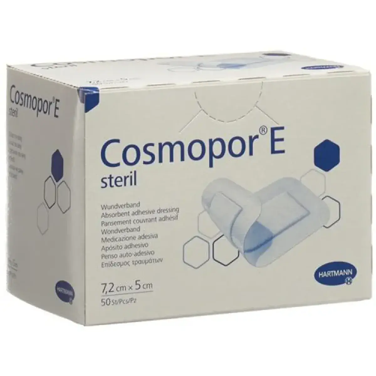 Cosmopor E Sterile Adhesive Dressing 7.2cmx5cm - Image 2
