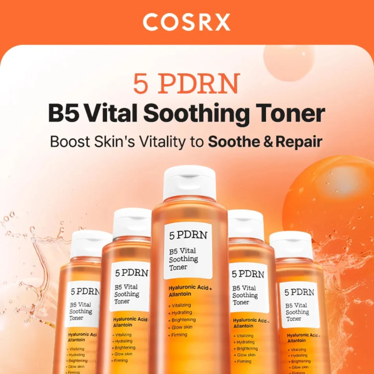 COSRX 5 PDRN B5 Vital Soothing Toner 280ml - Image 2
