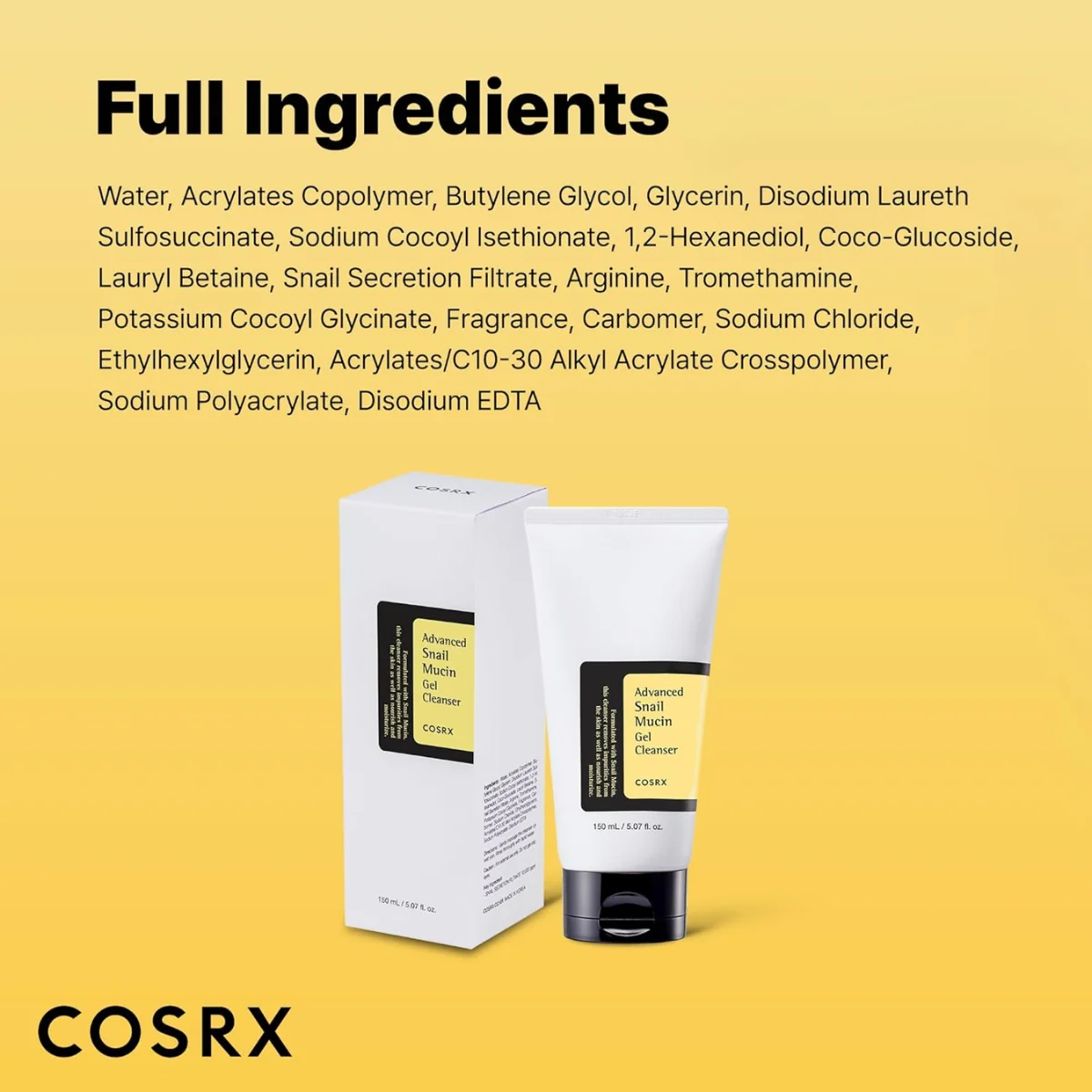 COSRX Advanced Snail Mucin Gel Cleanser 50ml - Image 8